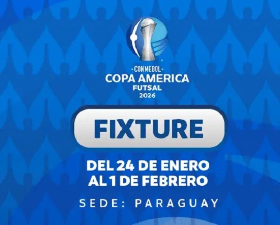 El fixture de la CONMEBOL Copa América Futsal 2026