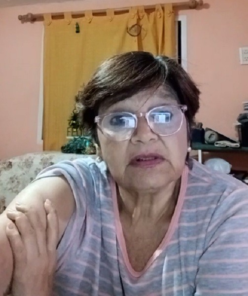 PATRICIA MENDIETA  DOCENTE JUBILADA, LE ESCRIBIO UNA CARTA AL GOBERNADOR PULLARO 