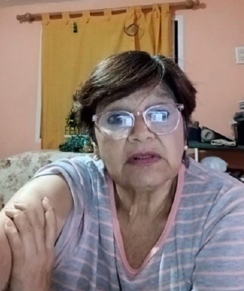 PATRICIA MENDIETA  DOCENTE JUBILADA, LE ESCRIBIO UNA CARTA AL GOBERNADOR PULLARO 