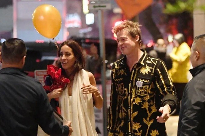 Brad Pitt y su novia Inés de Ramón disfrutaron de romántica velada en el Festival de Cine de Santa Barbara