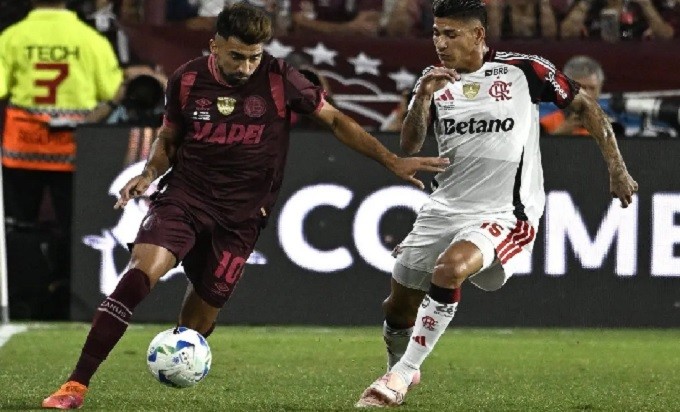 Lanús por la recopa obtuvo una gran victoria ante flamengo en su estadio 