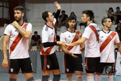 Buena victoria de River en vóleibol ante Obras de San Juan en Mar del Plata