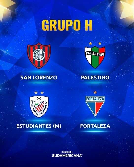 San Lorenzo compartirá grupo de Copa Sudamericana con Palestino, Fortaleza y Estudiantes de Mérida