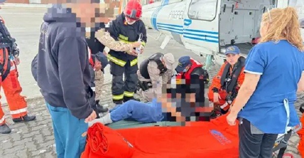 Prefectura Naval evacu&oacute; a un tripulante indonesio que sufri&oacute; un ACV