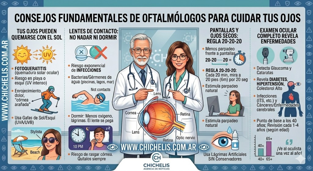 4 cosas que los oftalm&oacute;logos quieren que sepas