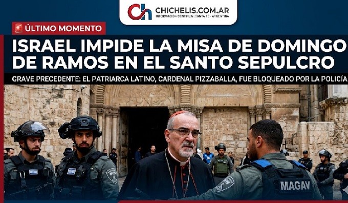 ESC&Aacute;NDALO EN JERUSAL&Eacute;N: BLOQUEO AL PATRIARCA LATINO