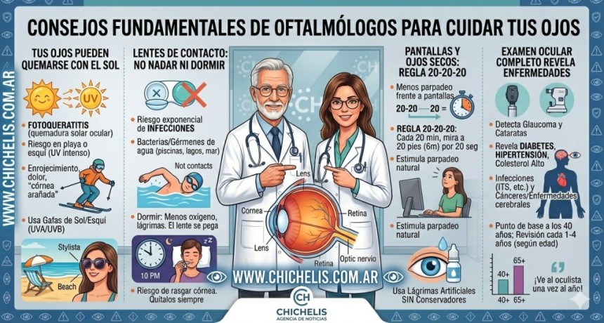 4 cosas que los oftalm&oacute;logos quieren que sepas