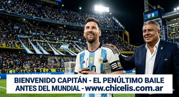 LA SELECCION ARGENTINA CON EL ABRAZO DE TAPIA, Y MESSI VUELVE A JUGAR EN LA BOMBONERA 