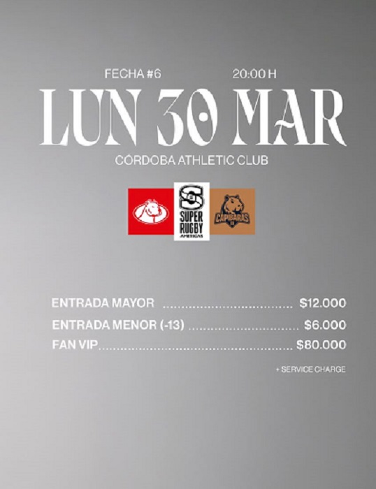 RUGBY: CAPIBARAS XV JUEGA CONTRA DOGOS EN C&Oacute;RDOBA POR ESPN 3 ESTE LUNES 
