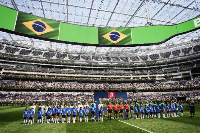 futbol femenino: Estados Unidos gana el primer juego de la serie de dos amistosos ante Brasil