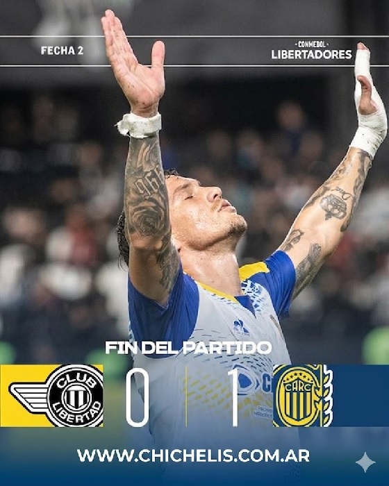 COPA LIBERTADORES: HOLA PUNTERO TRIUNFO CLAVE DE ROSARIO CENTRAL  EN PARAGUAY