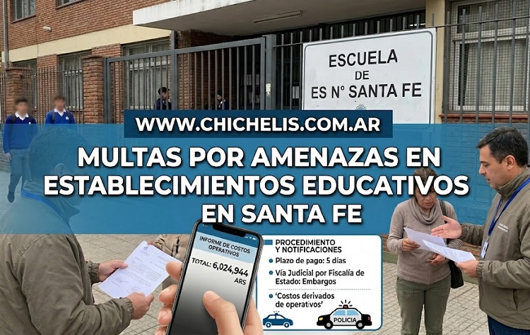 MULTAS POR AMENAZAS EN ESTABLECIMIENTOS EDUCATIVOS EN SANTA FE 