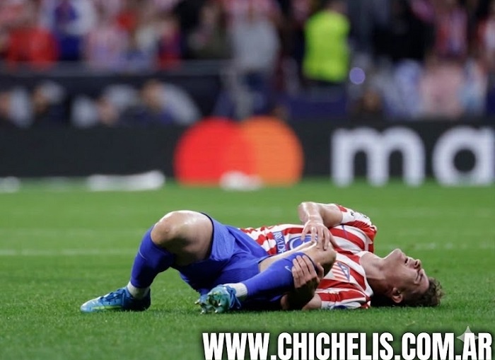 ATLETICO MADRID EMPATO 1-1 CON EL ARSENAL,  PERO JULIAN ALAVAREZ SE RETIRO CON UN FUERTE GOLP&Eacute;