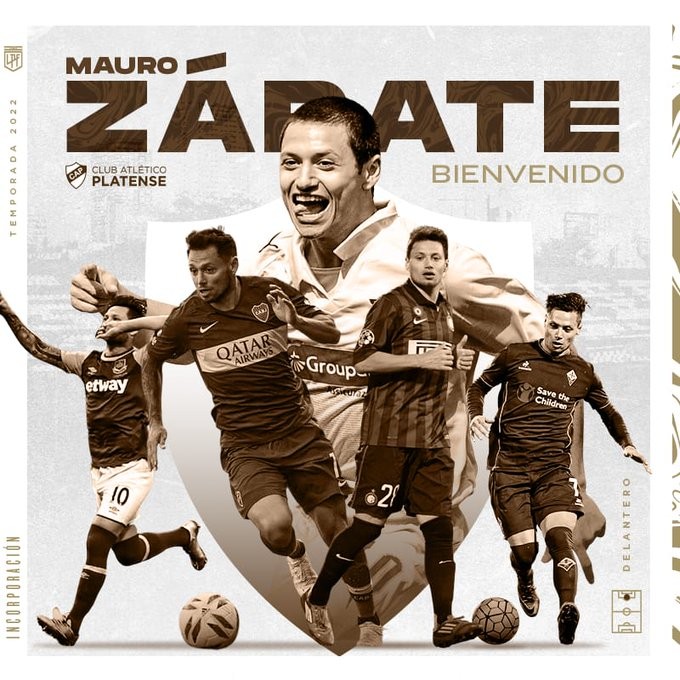 Hola Mauro Zárate,  regresa al fútbol argentino para sumarse al plantel de Platense
