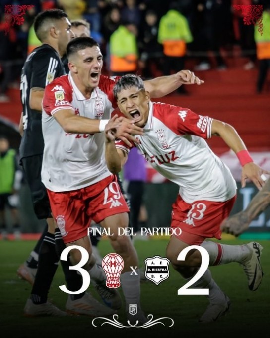 Huracán le ganó a Riestra un partidazo por 3 a 2 y clasificó a los cuartos de final del Torneo Apertura