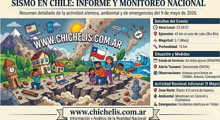 ALERTA SISMO EN CHILE: INFORME Y MONITOREO DE LA REALIDAD NACIONAL