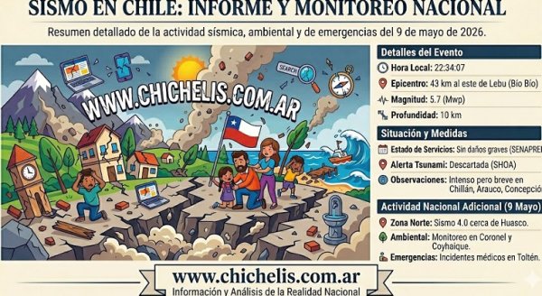 ALERTA SISMO EN CHILE: INFORME Y MONITOREO DE LA REALIDAD NACIONAL