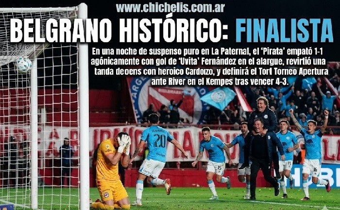 Belgrano finalista super&oacute; a Argentinos en dramatico partido 