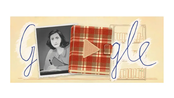 Google homenajea a Ana Frank con un doodle interactivo