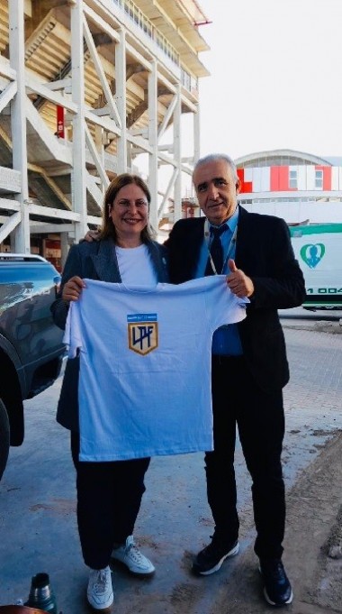 ARIEL SCLAFANI JUNTO A LA VICEGOBERNADORA DE SANTA FE