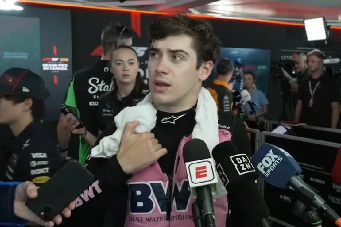 F1: COLAPINTO DIO UN PASO ATRAS JUNTO A SU EQUIPO Y QUEDO 13 