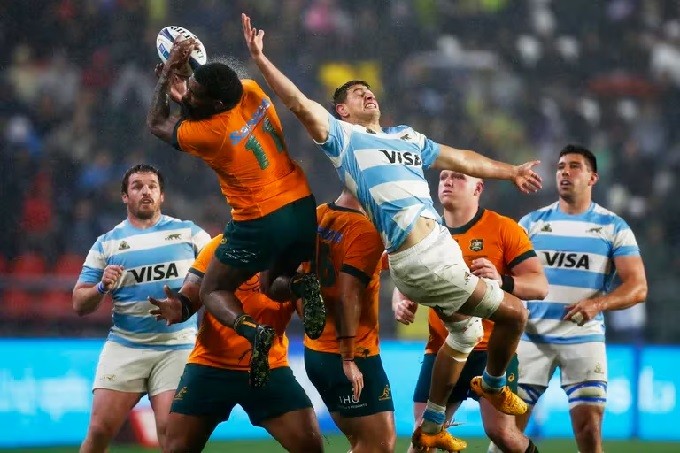 RUGBY: LA FIESTA DE LOS PUMAS NO PUDO SER COMPLETA CAYERON EN EL ULTIMO MINUTO CON AUSTRALIA PERDIERON 20-19