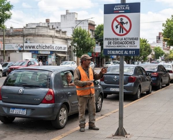 El Senado aprobó la prohibición de la actividad de cuidacoches en la provincia Santa Fe