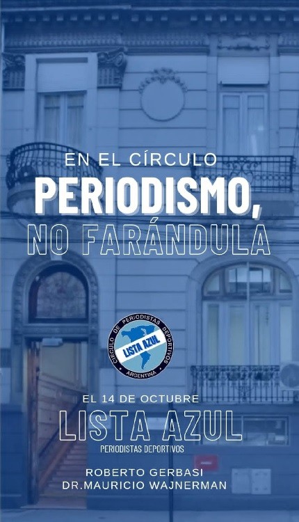 CIRCULO DE PERIODISTAS DEPORTIVOS CON 2 LISTAS Y CLIMA CALIENTE  14 DE OCTUBRE SON LAS ELECCIONES CON EL OFICIALISMO CONTRA LUIS VENTURA 