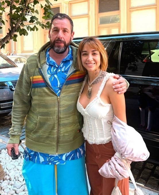 María Becerra y Adam Sandler en Nueva York: Hoy cumplí mi sueño