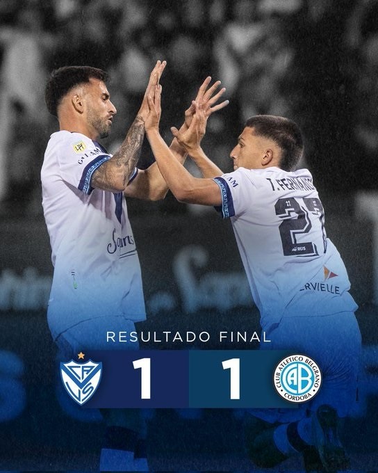 VÉLEZ SOLO PUDO EMPATAR CON BELGRANO Y DEJO EL CAMPEONATO CON FINAL ABIERTO 