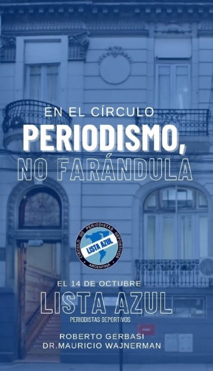 CIRCULO DE PERIODISTAS DEPORTIVOS CON 2 LISTAS Y CLIMA CALIENTE  14 DE OCTUBRE SON LAS ELECCIONES CON EL OFICIALISMO CONTRA LUIS VENTURA 