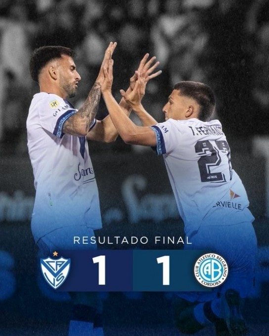 VÉLEZ SOLO PUDO EMPATAR CON BELGRANO Y DEJO EL CAMPEONATO CON FINAL ABIERTO 