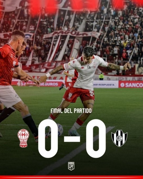 HURACÁN NO PUDO CON CENTRAL CORDOBA SANTIAGO, Y QUEDO A 3 PUNTOS DE LA PUNTA 