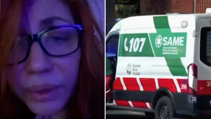 Lowrdez Fernández fue rescatada por el SAME en estado critico, su ¿PAREJA? no queria ser detenido 