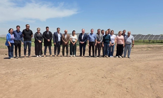 Michlig y Pucccini supervisaron las obras del Gasoducto “Lechero” y de los Parques Fotovoltaico de San Guillermo y Arrufó