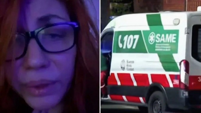 Lowrdez Fernández fue rescatada por el SAME en estado critico, su ¿PAREJA? no queria ser detenido