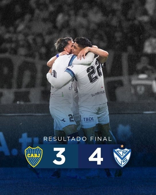 Vélez tuvo su noche feliz y elimino a boca de copa argentina AL GANARLE 4-3