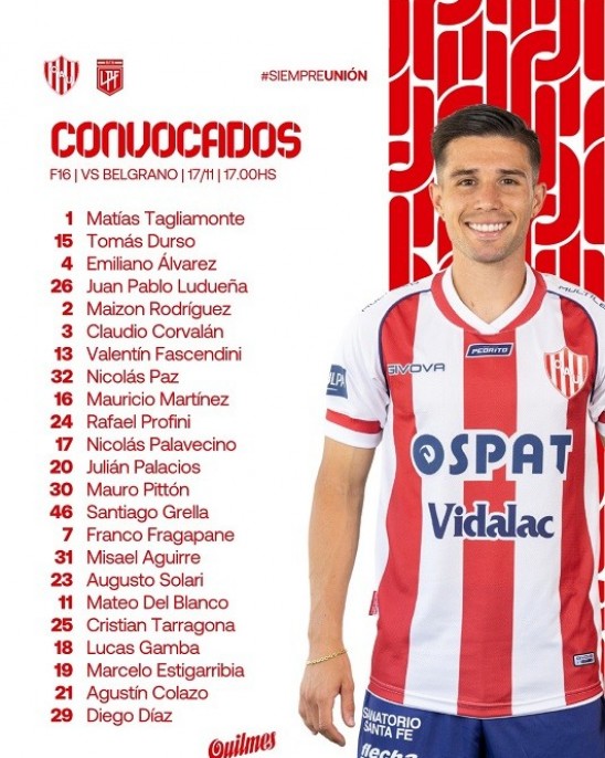 UNIÓN CON TARRAGONA BUSCA DEMOSTRAR SU MEJOR PERFORMANCE EN CÓRDOBA ANTE BELGRANO 