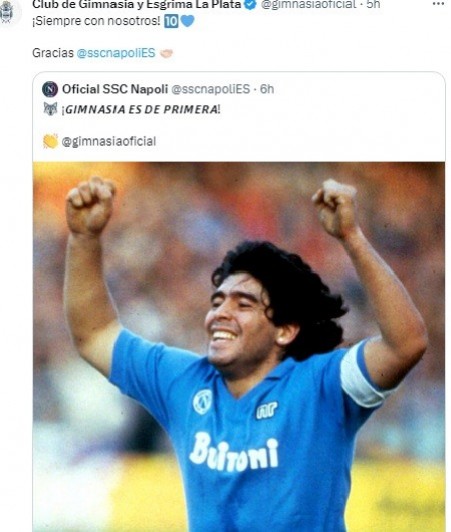 El recuerdo de Maradona estuvo presente en la felicidad y el desahogo de Gimnasia