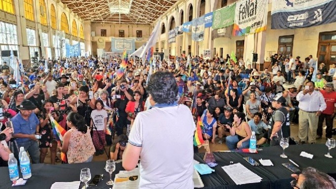 Evo Morales participa en acto de Runasur para rechazar 