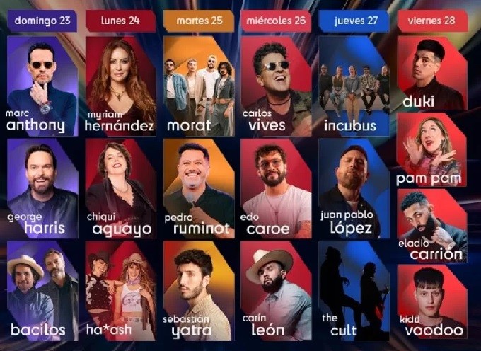 Festival de Viña 2025: Programación completa y venta de entradas para ver a Incubus y The Cult