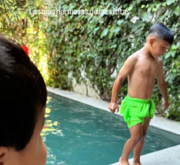 Jorge Rial mostró el reencuentro de Amadeo y Francesco, los hijos de Morena