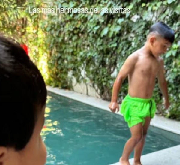 Jorge Rial mostró el reencuentro de Amadeo y Francesco, los hijos de Morena